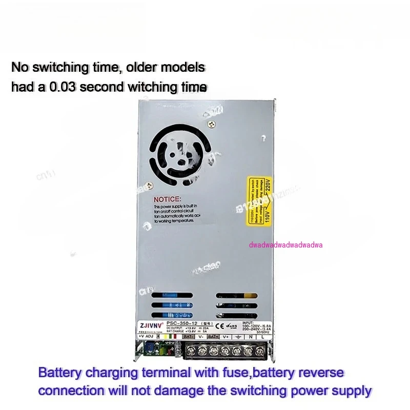 New 350w 12/24v Universal AC UPS/Charge Function Monitor Switching Power Supply Input 110/220v Battery Charger Output 27.6VDC
New 350w 12/24v Universal AC UPS/Charge Function Monitor Switching Power Supply Input 110/220v Battery Charger Output 27.6VDC
