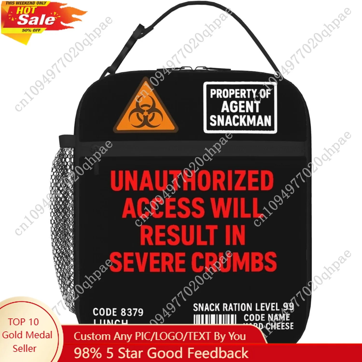 Highly Classified Funny Lunch Bag for Kids & Adults – Insulated Top Secret Lunch Box with Secret Agent Design – Reusable Novelty
Highly Classified Funny Lunch Bag for Kids & Adults – Insulated Top Secret Lunch Box with Secret Agent Design – Reusable Novelty