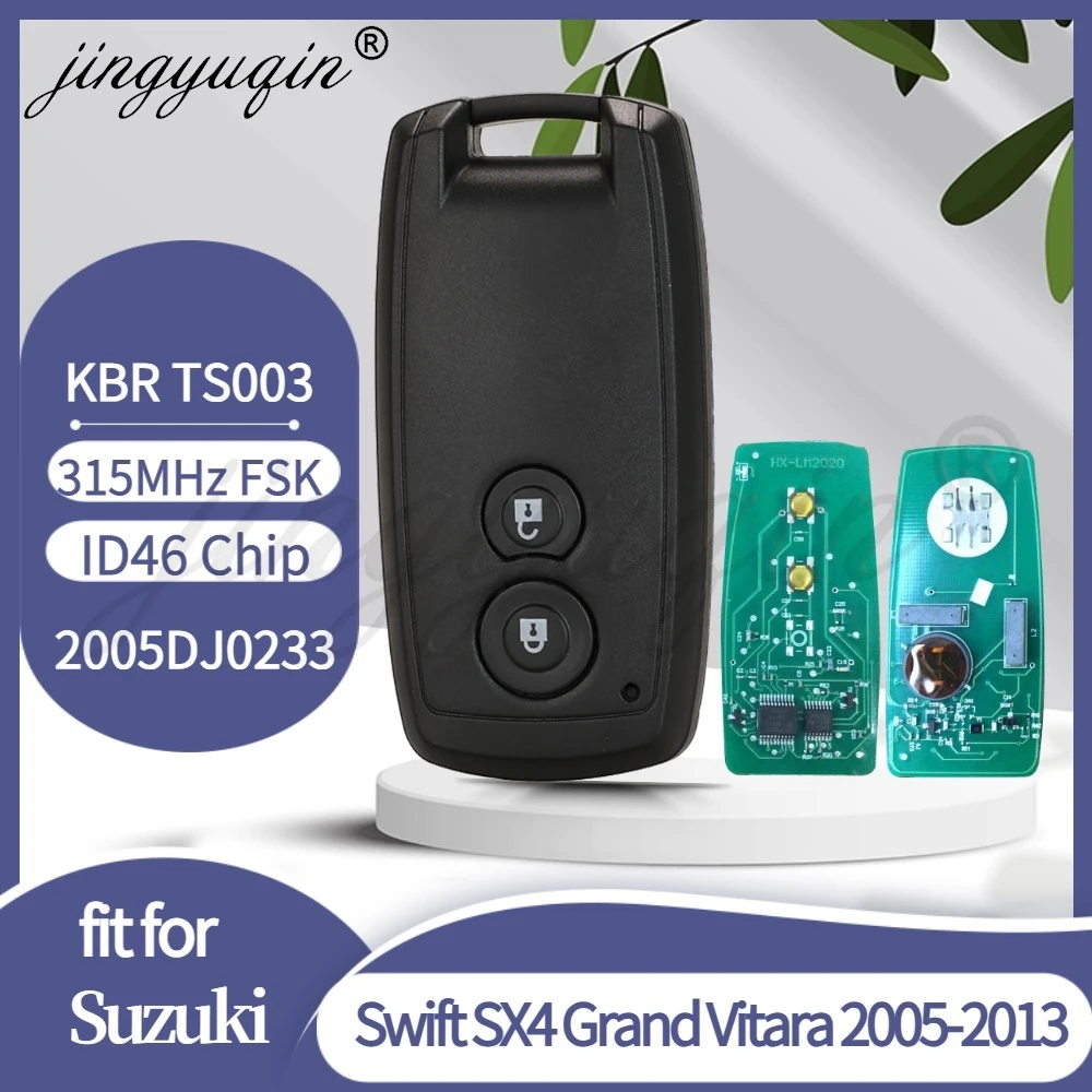 Jingyuqin KBRTS003 Smart Remote Car Key 315 МГц ID46 чип для Suzuki Swift SX4 Grand Vitara 2005-2013 2BTN Keylessgo Entry Card
Jingyuqin KBRTS003 Smart Remote Car Key 315 МГц ID46 чип для Suzuki Swift SX4 Grand Vitara 2005-2013 2BTN Keylessgo Entry Card