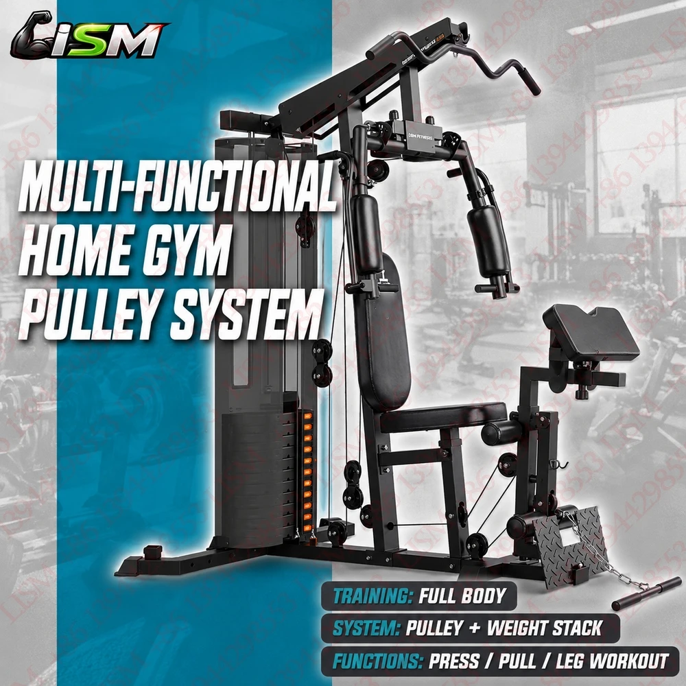 Multifunctional Home Gym 150LB Weight Stack Full Body Workout Cable Pulley Strength Training Fitness Exercise Machine Heavy Duty
Multifunctional Home Gym 150LB Weight Stack Full Body Workout Cable Pulley Strength Training Fitness Exercise Machine Heavy Duty