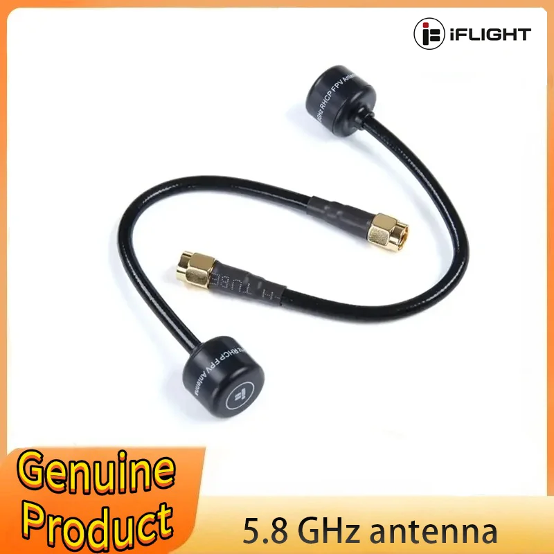 IFlight 150mm 5.8 GHz FPV Antenna 2.0 Dbi SMA RP-SMA RHCP Black FPV Antenna for FPV Racing Drone Part
IFlight 150mm 5.8 GHz FPV Antenna 2.0 Dbi SMA RP-SMA RHCP Black FPV Antenna for FPV Racing Drone Part