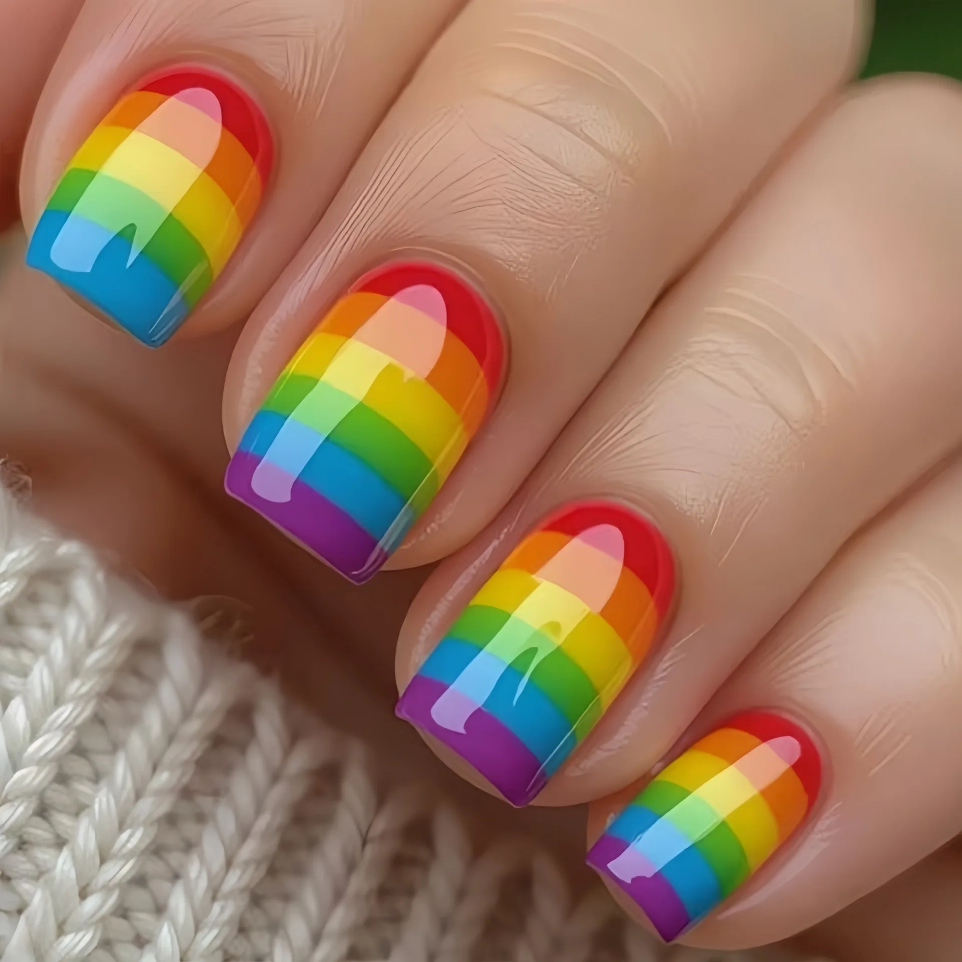 Multi-color striped medium and long European square nail patch, fashionable nail patch removable and wearable nail
Multi-color striped medium and long European square nail patch, fashionable nail patch removable and wearable nail