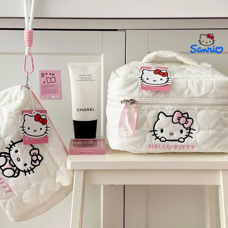 Sanrio Hello Kitty Makeup Bag Large Capacity Skincare Storage Bag Cute Travel Cosmetic Pouch Portable Toiletry Bag Girl Gift
Sanrio Hello Kitty Makeup Bag Large Capacity Skincare Storage Bag Cute Travel Cosmetic Pouch Portable Toiletry Bag Girl Gift