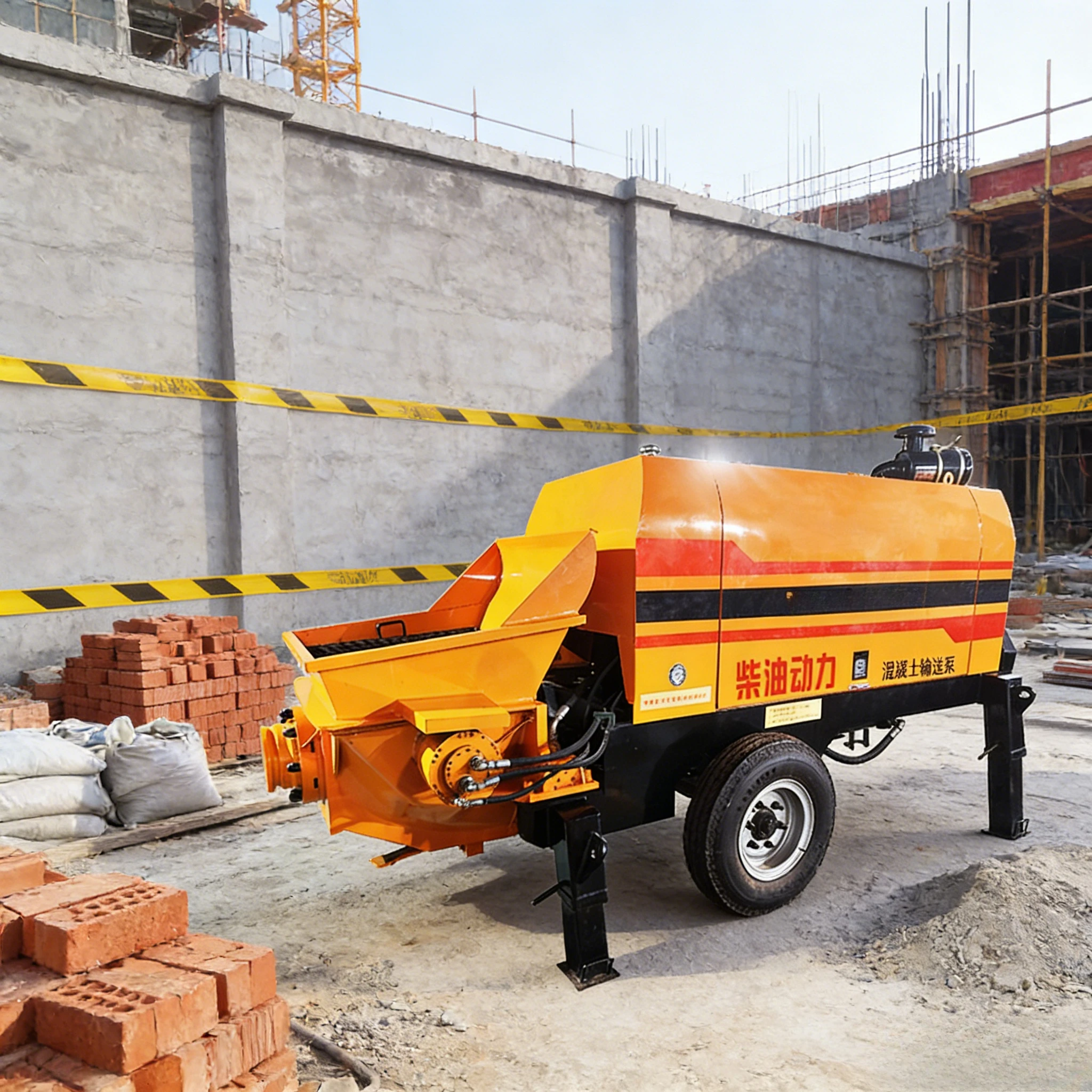 Customized High Efficiency Trailer-Mounted Concrete Pump New Construction Diesel Electric Powered Concrete Pumps Compact Design
Customized High Efficiency Trailer-Mounted Concrete Pump New Construction Diesel Electric Powered Concrete Pumps Compact Design