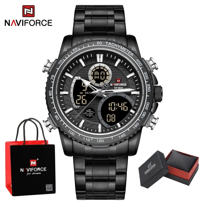 Package Gifts NAVIFROCE Man Watch Waterproof Military Quartz Clock LCD Display Men Wristwatches Luminous Business Fashion Men
Package Gifts NAVIFROCE Man Watch Waterproof Military Quartz Clock LCD Display Men Wristwatches Luminous Business Fashion Men