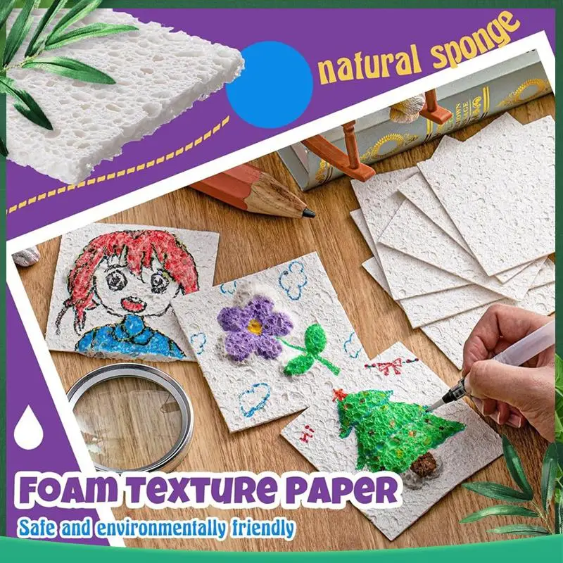 (NEW) 20 Sheets Foam Texture Drawing Paper With 2 Water Pens, Handmade Foam Art Foam Blank Drawing Paper For DIY Art
(NEW) 20 Sheets Foam Texture Drawing Paper With 2 Water Pens, Handmade Foam Art Foam Blank Drawing Paper For DIY Art