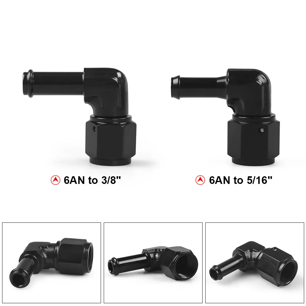 90-градусный переходник 6AN с внутренней резьбой на 3/8 дюйма, 5/16 дюйма, поворотный алюминиевый соединитель масляной трубы TT 102443
90-градусный переходник 6AN с внутренней резьбой на 3/8 дюйма, 5/16 дюйма, поворотный алюминиевый соединитель масляной трубы TT 102443