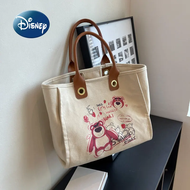 Disney Strawberry Bear Canvas Handbag Luxury Brand New Women's Handbag Large Capacity Multifunctional Fashion Women's Bag
Disney Strawberry Bear Canvas Handbag Luxury Brand New Women's Handbag Large Capacity Multifunctional Fashion Women's Bag