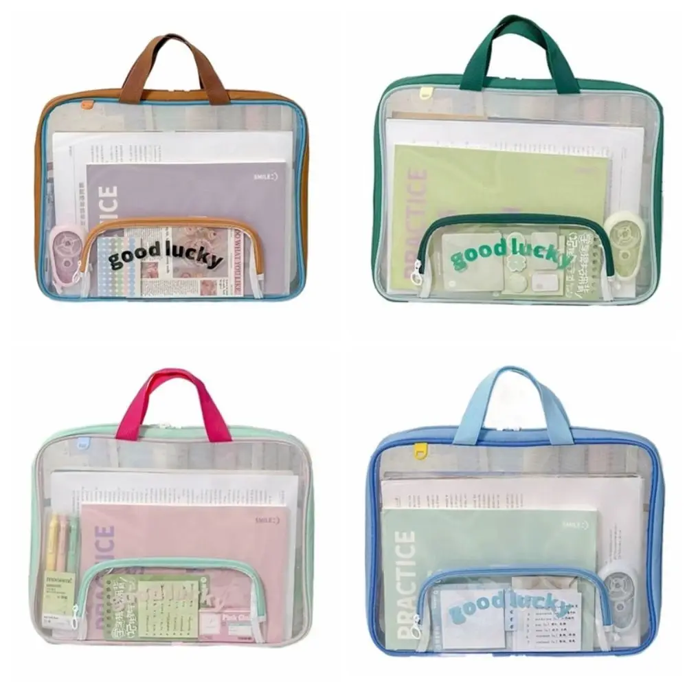 Портативная сетчатая сумка для файлов формата А4, прозрачная сумка для хранения канцелярских принадлежностей с ручкой, органайзер для файлов большой емкости, школьные принадлежности
Портативная сетчатая сумка для файлов формата А4, прозрачная сумка для хранения канцелярских принадлежностей с ручкой, органайзер для файлов большой емкости, школьные принадлежности