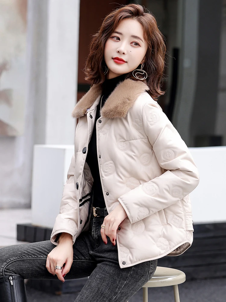 Real Leather ort down Jaet Women's Sle Winter Coat eepskin Mink Fur Coat Thiened Commute Sle Square Collar
Real Leather ort down Jaet Women's Sle Winter Coat eepskin Mink Fur Coat Thiened Commute Sle Square Collar