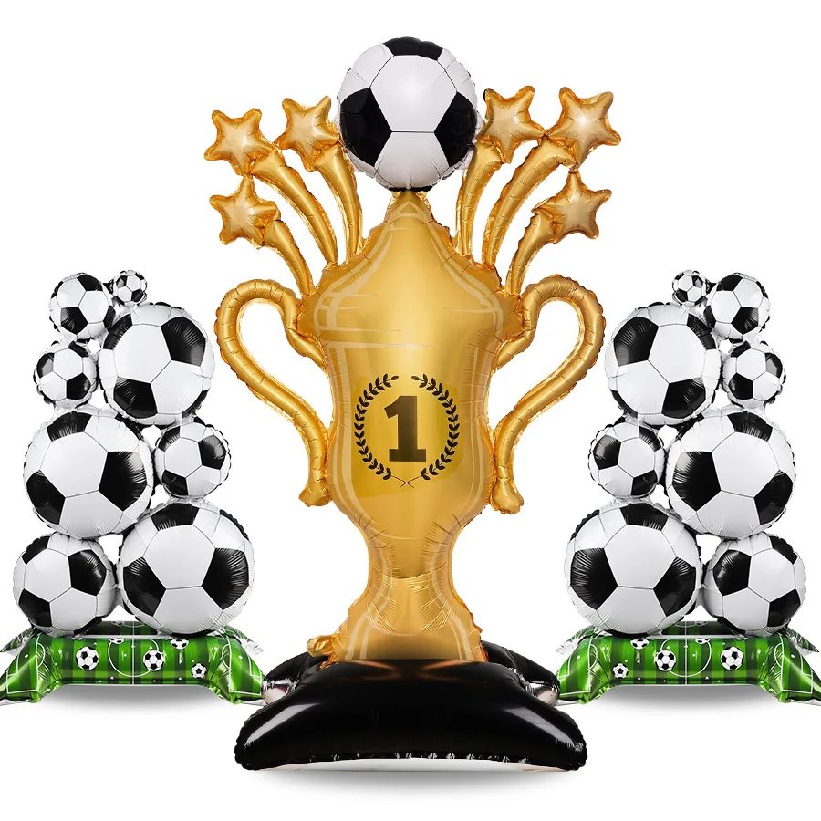 Large Standing Soccer Trophy Foil Balloon Kit Football Birthday Party Decoration Supplies Sports Theme Party Gift Photo Props
Large Standing Soccer Trophy Foil Balloon Kit Football Birthday Party Decoration Supplies Sports Theme Party Gift Photo Props