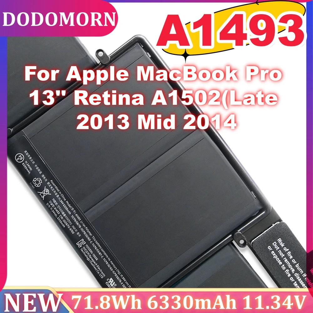 High Quality A1493 A1582 Laptop Battery for Apple MacBook Pro 13" Retina A1502 ME864LL/A ME866LL/A 2013-2014
High Quality A1493 A1582 Laptop Battery for Apple MacBook Pro 13" Retina A1502 ME864LL/A ME866LL/A 2013-2014