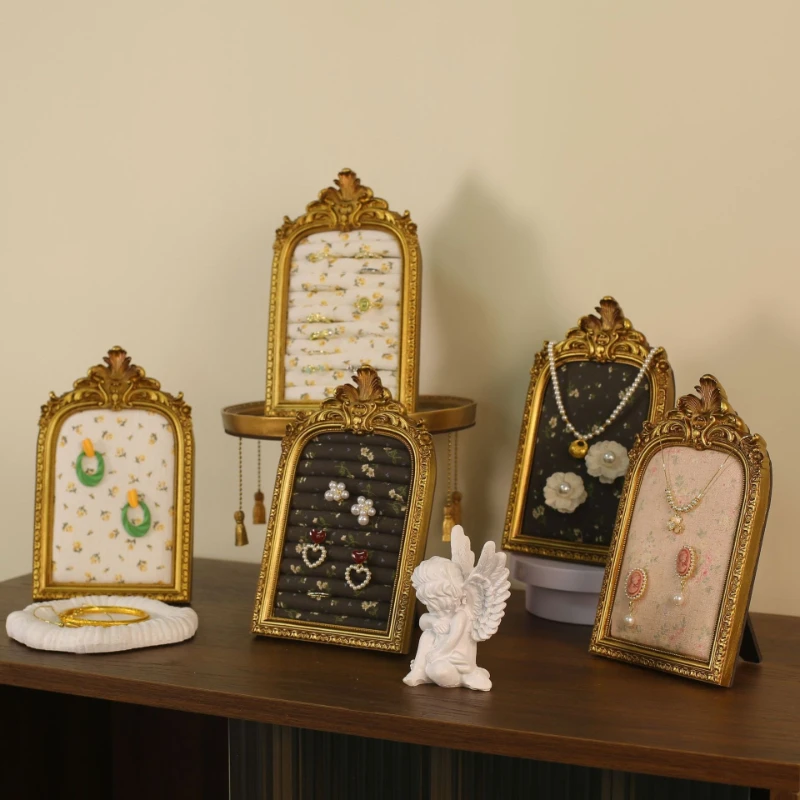 Vintage Jewelry Display Stand Earrings Ring Storage Rack Necklace Organizer Shelf Portable Jewelry Storage Desktop Decoration
Vintage Jewelry Display Stand Earrings Ring Storage Rack Necklace Organizer Shelf Portable Jewelry Storage Desktop Decoration