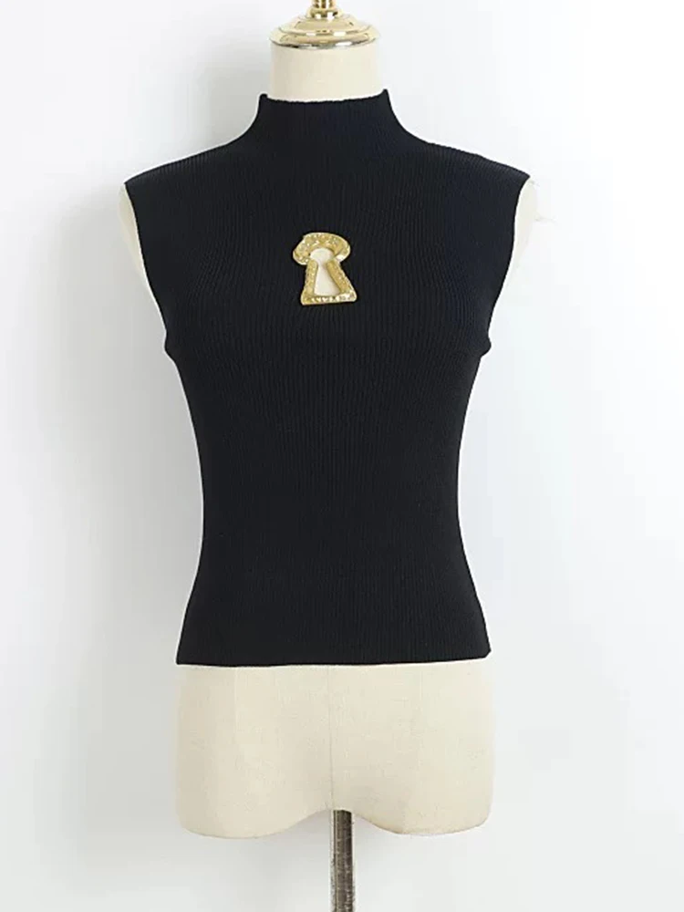 Модный полый жилет с вышивкой, футболка Advanced Sense, новый воротник-стойка без рукавов, тонкий, простой, универсальный, тонкий, эластичный, трикотаж b
Модный полый жилет с вышивкой, футболка Advanced Sense, новый воротник-стойка без рукавов, тонкий, простой, универсальный, тонкий, эластичный, трикотаж b