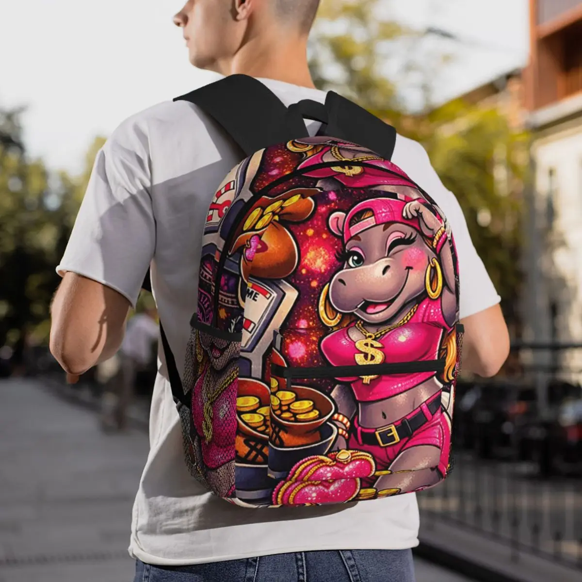 Hippo Money Backpack Daypack Large Capacity Boys Girls BookBag School Bag Shoulder Bags for Men Women
Hippo Money Backpack Daypack Large Capacity Boys Girls BookBag School Bag Shoulder Bags for Men Women