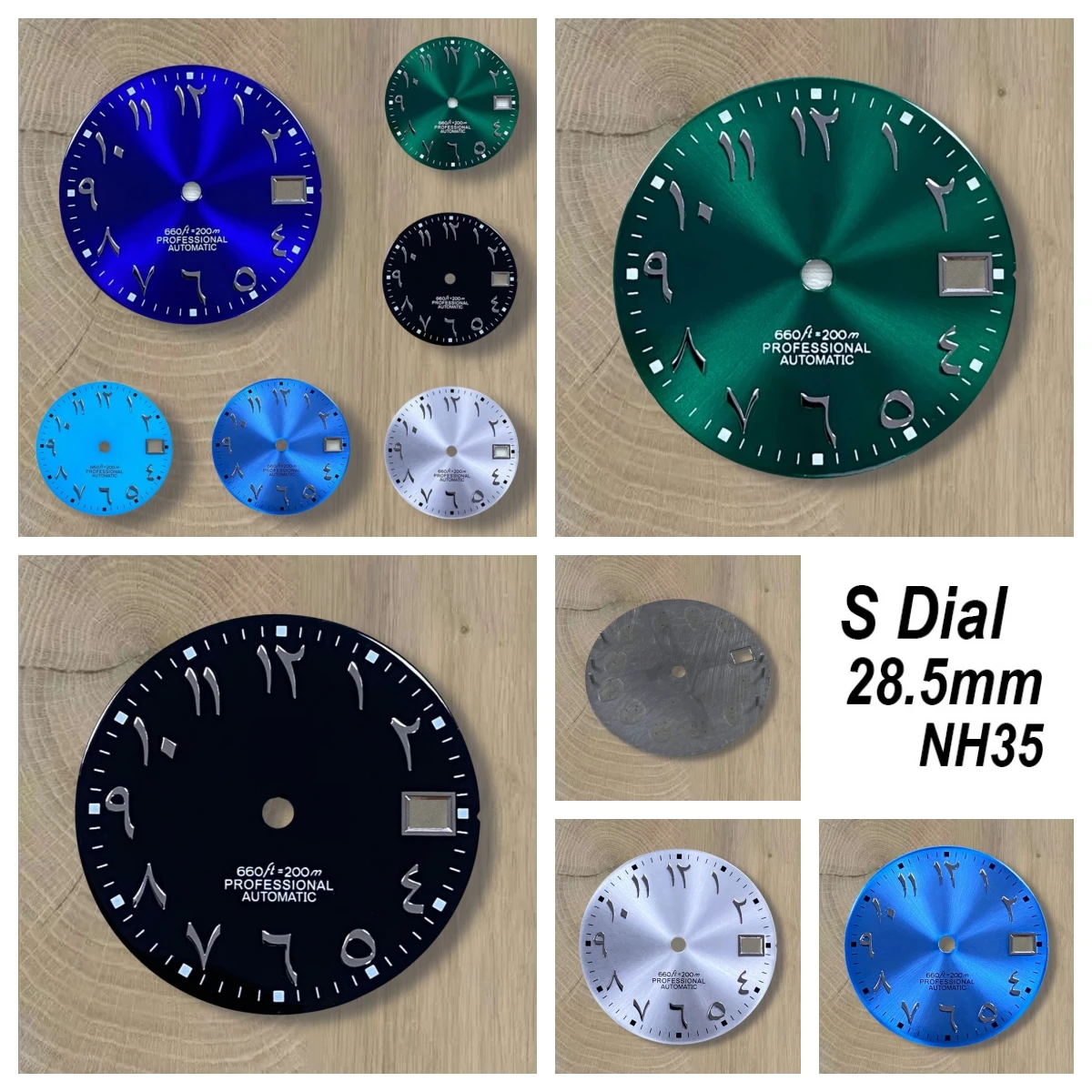 High Quality 28.5mm S Dial NH35 Dial Sun Pattern Arabic Letters Dial Suitable For NH35 NH36 Movements NH35 Accessories
High Quality 28.5mm S Dial NH35 Dial Sun Pattern Arabic Letters Dial Suitable For NH35 NH36 Movements NH35 Accessories