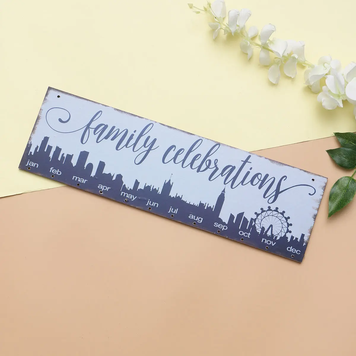 1 Wooden Calendar Plaque Colorful Family Celebrations Hanging Board 40x12x0.5cm DIY Birthday Reminder Wall Decoration Festival
1 Wooden Calendar Plaque Colorful Family Celebrations Hanging Board 40x12x0.5cm DIY Birthday Reminder Wall Decoration Festival
