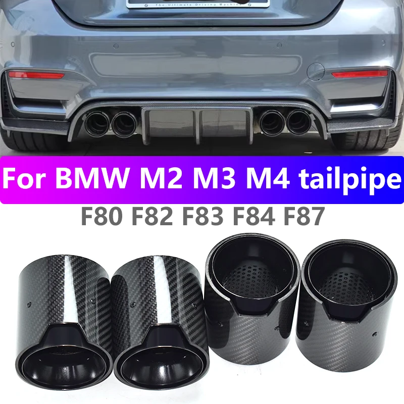 4pcs for BMW M2 M3 M4 F80 F82 F83 F84 F87 Exhaust Pipe Upgrade Carbon Fiber Black Muffler Tip Nozzle Exhaust Head
4pcs for BMW M2 M3 M4 F80 F82 F83 F84 F87 Exhaust Pipe Upgrade Carbon Fiber Black Muffler Tip Nozzle Exhaust Head