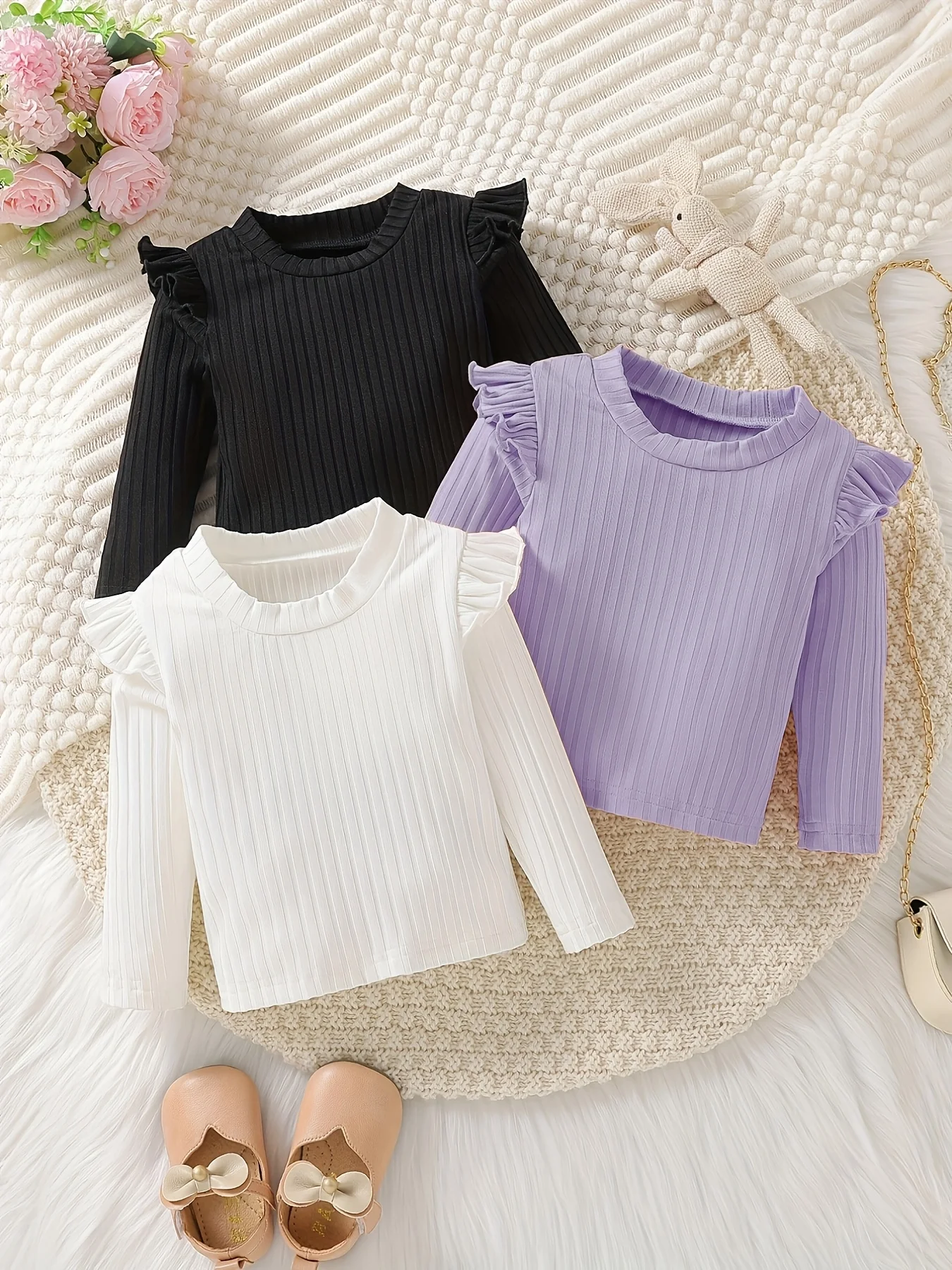 Spring/Autumn Baby Girl 3pc Ribbed Sleeve Comfy Long-sleeve Set Valentine/Birthday Gift
Spring/Autumn Baby Girl 3pc Ribbed Sleeve Comfy Long-sleeve Set Valentine/Birthday Gift