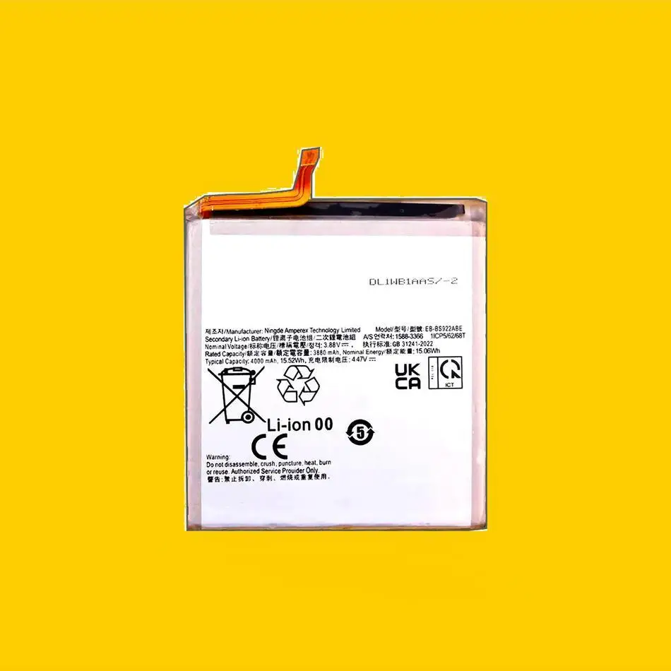 EB-BS922ABE для Samsung Galaxy S24 SM-S9210 Премиум-сменный аккумулятор для мобильного телефона 4000 мАч
EB-BS922ABE для Samsung Galaxy S24 SM-S9210 Премиум-сменный аккумулятор для мобильного телефона 4000 мАч