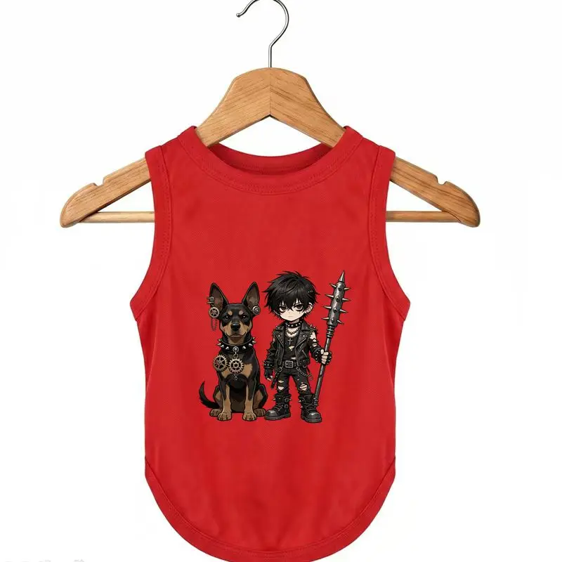 Summer Breathable Anime Dog Vest, Lightweight Pet Tee
Summer Breathable Anime Dog Vest, Lightweight Pet Tee