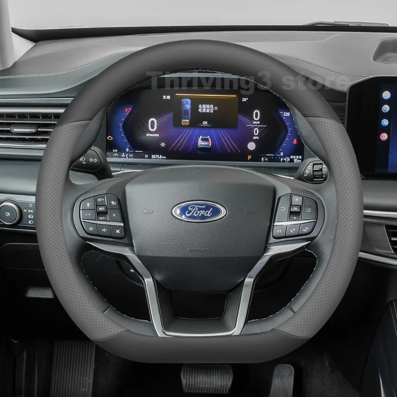 Leather Car Steering Wheel Cover For FORD Tremor ST-Line XLT Sport 2006-2026 Auto Steering Wheel FORD Tremor 2026 Accessories
Leather Car Steering Wheel Cover For FORD Tremor ST-Line XLT Sport 2006-2026 Auto Steering Wheel FORD Tremor 2026 Accessories