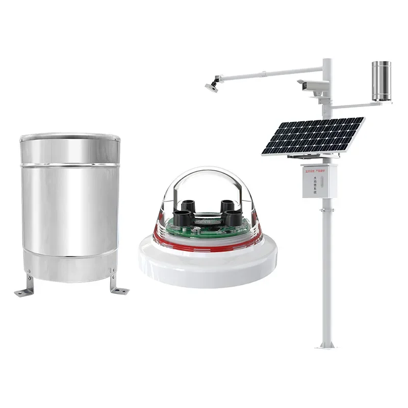Tipping bucket rain gauge, flood control hydrological monitoring rainfall sensor
Tipping bucket rain gauge, flood control hydrological monitoring rainfall sensor