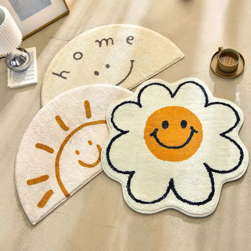 Japanese Semicircle Cartoon Floor Mat Bathroom Bathroom Absorbent Household Toilet Mouth Non-Slip Mat Bedroom Carpet Cute Room D
Japanese Semicircle Cartoon Floor Mat Bathroom Bathroom Absorbent Household Toilet Mouth Non-Slip Mat Bedroom Carpet Cute Room D