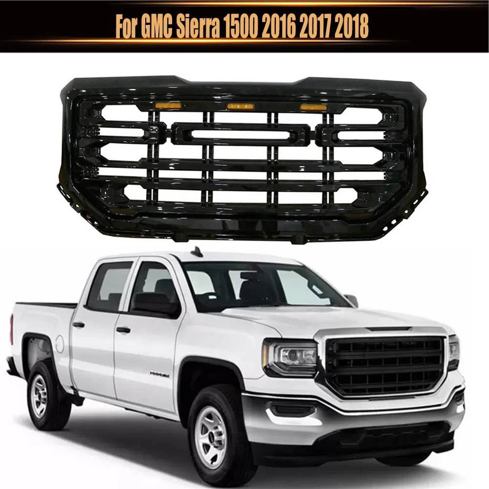 For GMC Sierra 1500 2016 2017 2018 Car ABS High Quality Racing Grille Front Upper Grill Bumper Mesh Hood Grills Gloss Black
For GMC Sierra 1500 2016 2017 2018 Car ABS High Quality Racing Grille Front Upper Grill Bumper Mesh Hood Grills Gloss Black