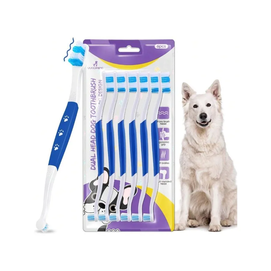 【New Arrival】Pet Toothbrush for Dogs, Double-Ended Design Dental Cleaning Brushes to Prevent Plaque and Bad Breath
【New Arrival】Pet Toothbrush for Dogs, Double-Ended Design Dental Cleaning Brushes to Prevent Plaque and Bad Breath