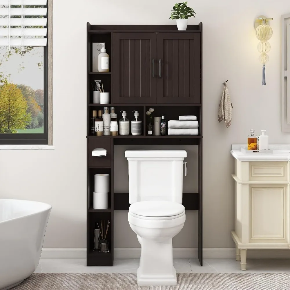 Over The Toilet Storage Cabinet, Farmhouse Storage Cabinet Over Toilet with Barn Door,Home Space-Saving Toilet Rack Bath Baskets
Over The Toilet Storage Cabinet, Farmhouse Storage Cabinet Over Toilet with Barn Door,Home Space-Saving Toilet Rack Bath Baskets