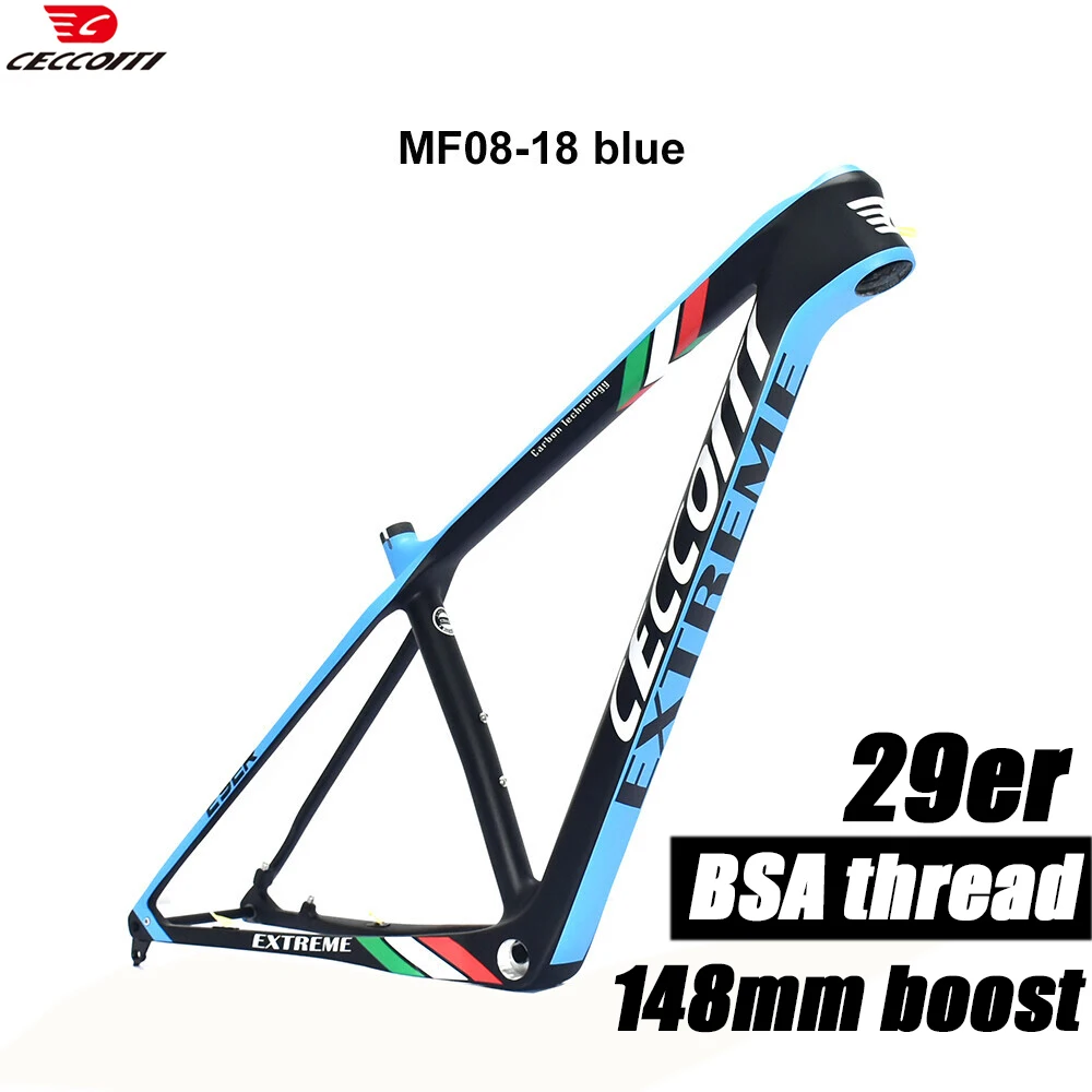 CECCOTTI New Arrival 29er MTB T1000 Full Carbon Mountain Bike Frame 148mm boost Bicycle Frameset
CECCOTTI New Arrival 29er MTB T1000 Full Carbon Mountain Bike Frame 148mm boost Bicycle Frameset