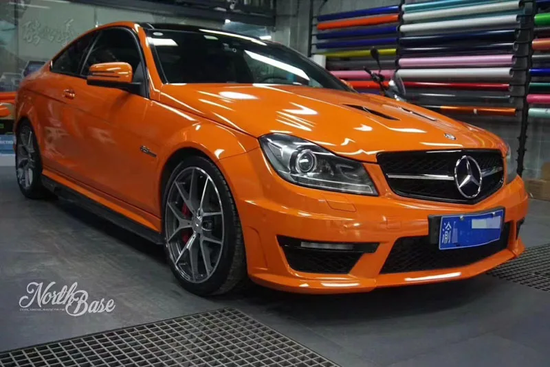 Premium High Gloss Orange Vinyl Wrap Film Crystal Glossy Car Wrapping Decal with Air Release Adhesive
Premium High Gloss Orange Vinyl Wrap Film Crystal Glossy Car Wrapping Decal with Air Release Adhesive