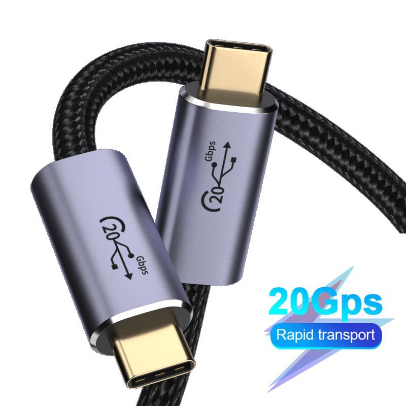 Type-C USB 3.2 Thunderbolt3 20Gbps Data Cable QC4.0 3.0 5A 100W Fast Charging 4K60Hz HD for USB-C Macbook Ipad Pro Mobile Phone
Type-C USB 3.2 Thunderbolt3 20Gbps Data Cable QC4.0 3.0 5A 100W Fast Charging 4K60Hz HD for USB-C Macbook Ipad Pro Mobile Phone