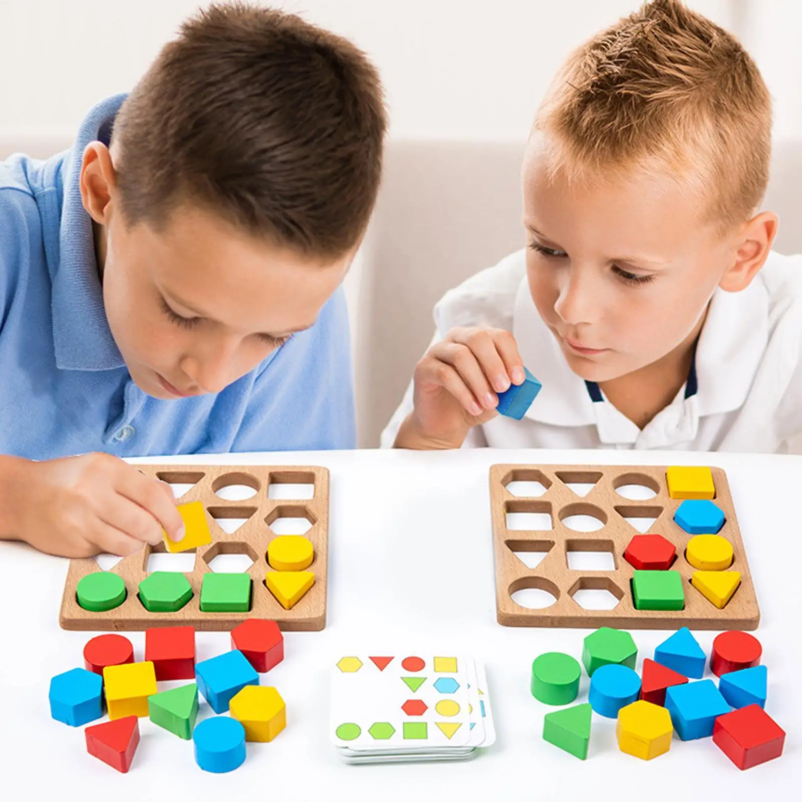Настольная игра-головоломка с фигурами для сопоставления и сортировки, 16 элементов, развивающие деревянные блоки с узорами для путешествий, для мальчиков и девочек, для детей от 3 лет, для школы
Настольная игра-головоломка с фигурами для сопоставления и сортировки, 16 элементов, развивающие деревянные блоки с узорами для путешествий, для мальчиков и девочек, для детей от 3 лет, для школы