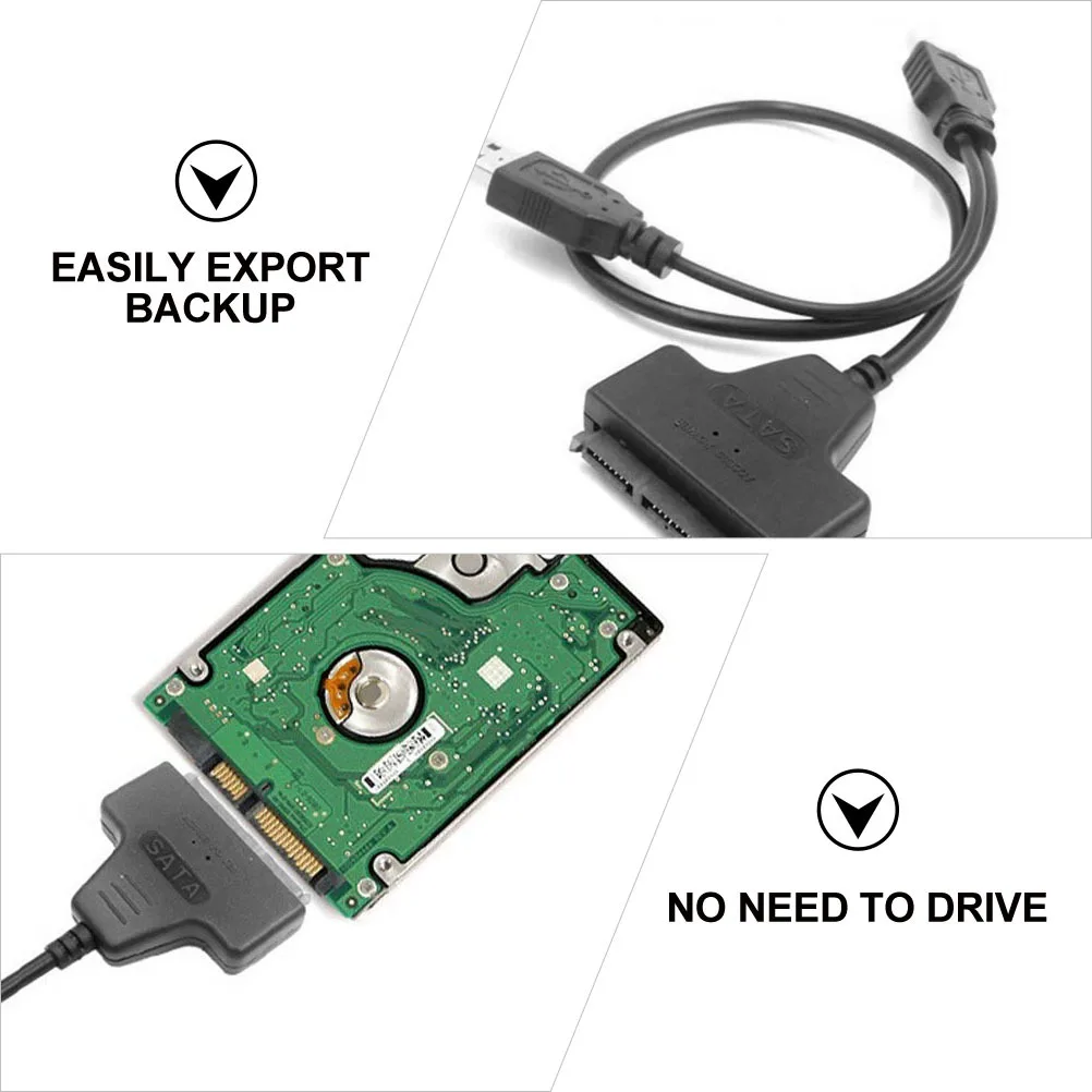 2.5Inch Hard Drive Data Line To Usb Adapter Adapter Cord For Laptop Hard Disk Cable Easy Drive Plug Play