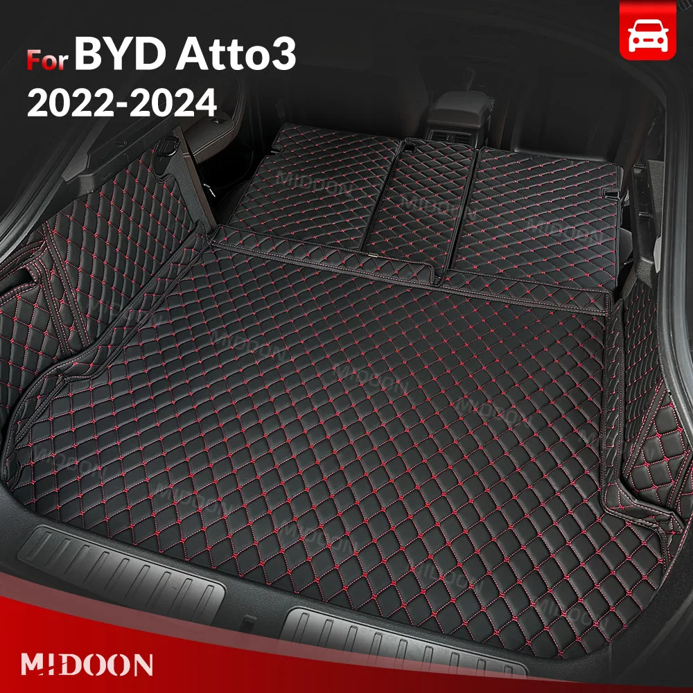 MIDOON для BYD Atto3 2022 2023 2024, автоматический коврик для багажника с полным покрытием, автомобильный защитный коврик, грузовая подкладка, аксессуары для интерьера
MIDOON для BYD Atto3 2022 2023 2024, автоматический коврик для багажника с полным покрытием, автомобильный защитный коврик, грузовая подкладка, аксессуары для интерьера