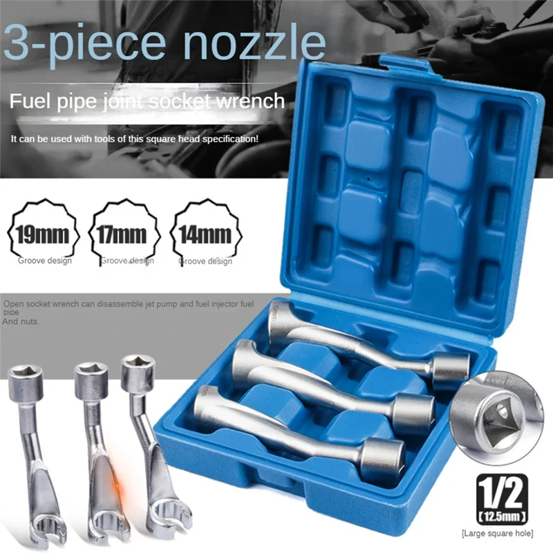 Unusual For BMW VW MERCEDES BENZ Fuel Injector Line Injection Sleeve Kit Sensor Wrench 14 17 19Mm Open End SK1856,3PCS
Unusual For BMW VW MERCEDES BENZ Fuel Injector Line Injection Sleeve Kit Sensor Wrench 14 17 19Mm Open End SK1856,3PCS