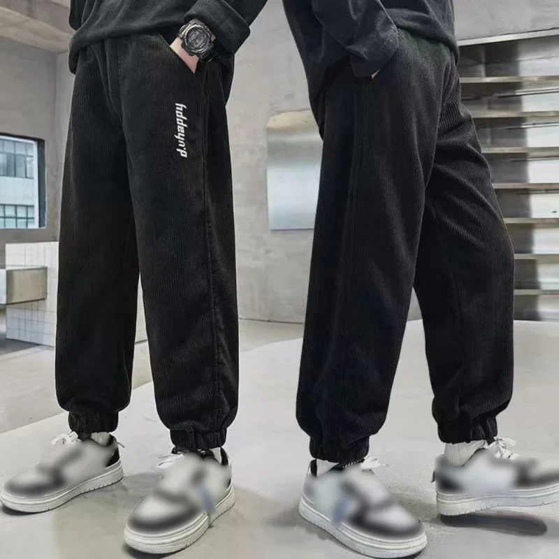 Boys Corduroy Trousers Spring Autumn Casual Sports Style Loose Leg Straight Pants Children Boy Clothing Fashion Pants
Boys Corduroy Trousers Spring Autumn Casual Sports Style Loose Leg Straight Pants Children Boy Clothing Fashion Pants