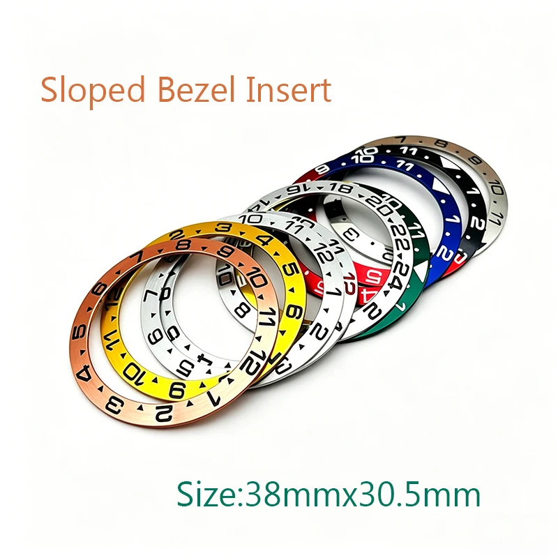 38mmx30.5mm Metal Sloped Bezel Insert Ring Fits SUB GMT Seiko Men Watch Replacement Repair Parts
38mmx30.5mm Metal Sloped Bezel Insert Ring Fits SUB GMT Seiko Men Watch Replacement Repair Parts