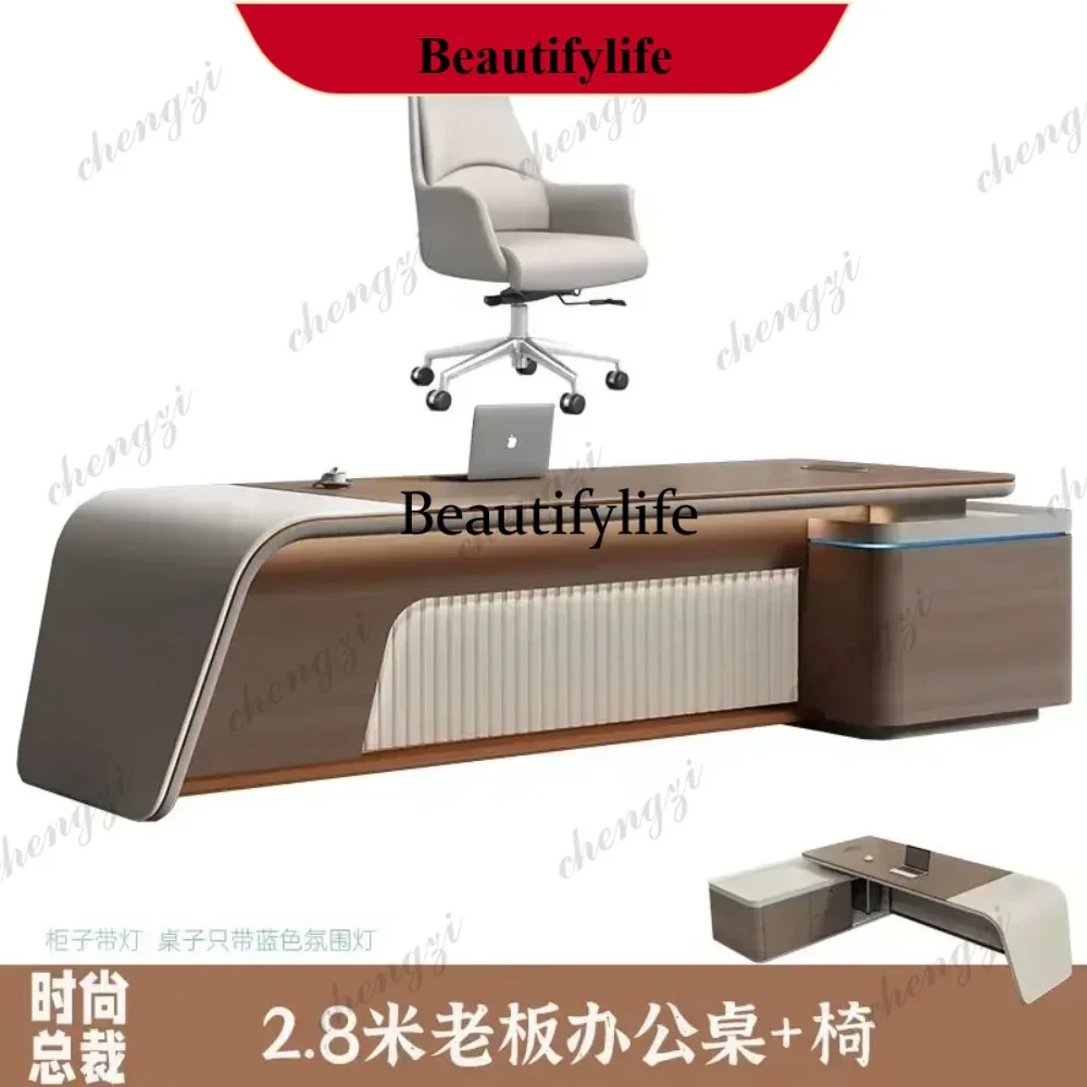 D178 Filing Cabinet Office Desk Luxury Manager Executive With Led Drawers Storage L Shaped Modern Simplicity Computer Table
D178 Filing Cabinet Office Desk Luxury Manager Executive With Led Drawers Storage L Shaped Modern Simplicity Computer Table