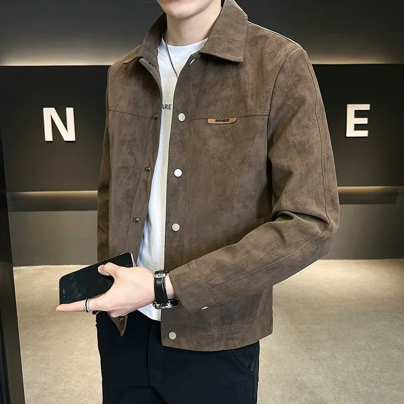 2024 Youth Popular New Spring Suede Jacket Men Tops Short Coat Y2k Harajuku Personality Trend Lapel Casual Comfort Shirt Clothe
2024 Youth Popular New Spring Suede Jacket Men Tops Short Coat Y2k Harajuku Personality Trend Lapel Casual Comfort Shirt Clothe