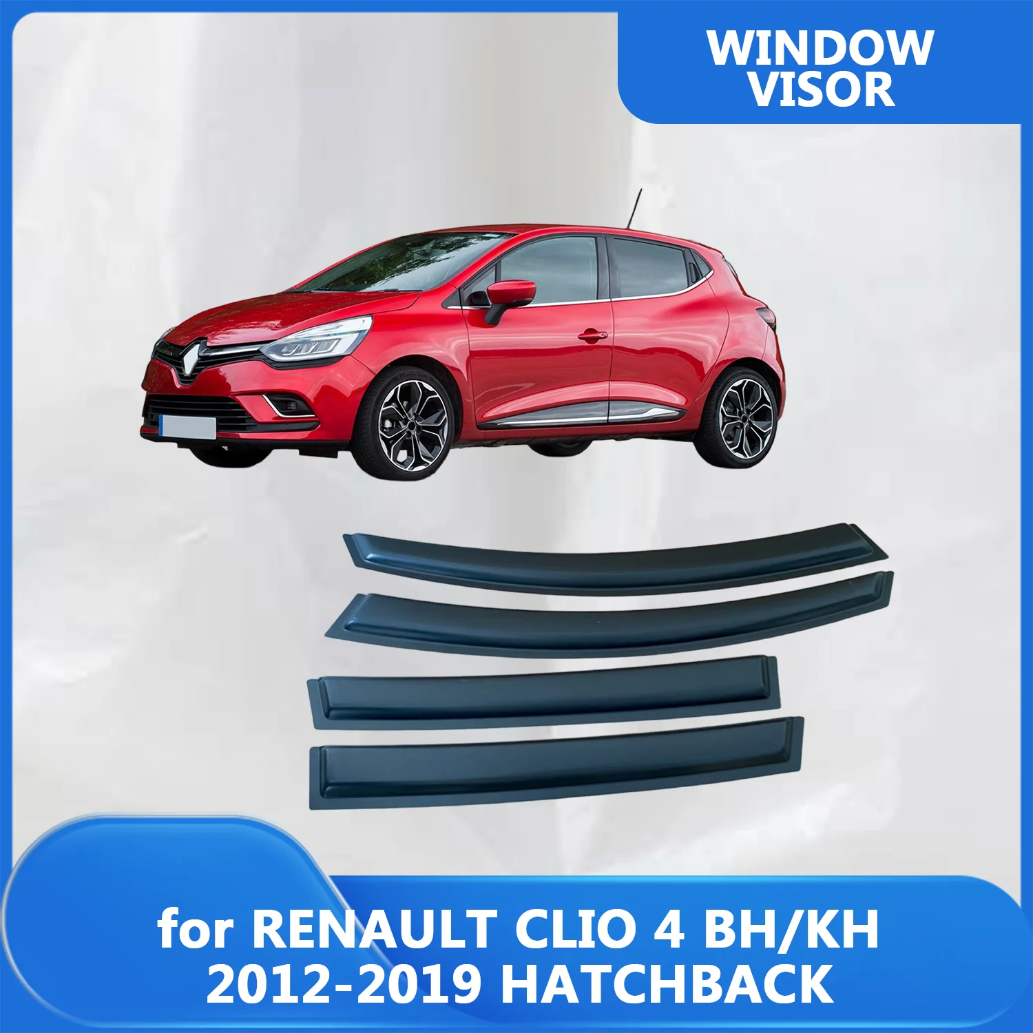 Window Visor for RENAULT CLIO 4 HATCHBACK WAGON 2012 2013 2014 2015 2016 2017 2018 2019 Wind Deflectors Rain Guards Door Ent
Window Visor for RENAULT CLIO 4 HATCHBACK WAGON 2012 2013 2014 2015 2016 2017 2018 2019 Wind Deflectors Rain Guards Door Ent