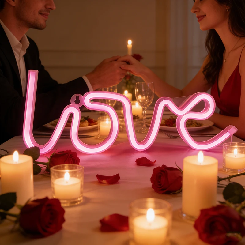 LOVE neon light, USB powered, romantic Valentine's Day gift proposal, wedding atmosphere light, holiday wall decoration
LOVE neon light, USB powered, romantic Valentine's Day gift proposal, wedding atmosphere light, holiday wall decoration