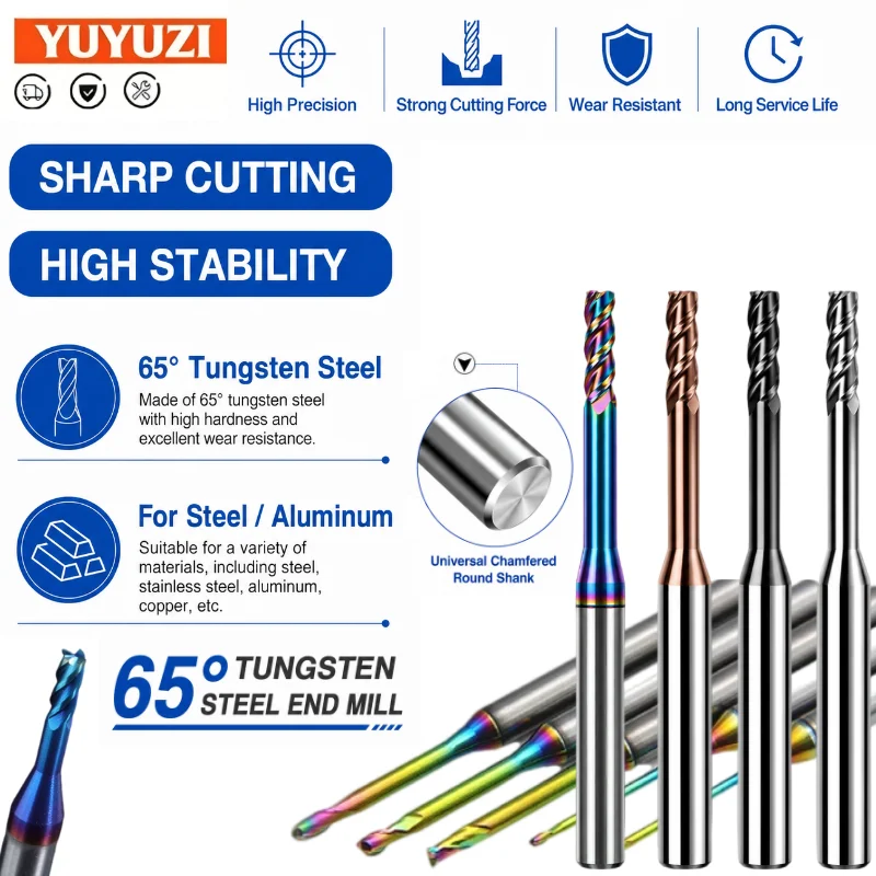 High Performance HRC55-65 Nano Coated End Mill 2/3/4 Flute Long Neck Deep Groove CNC Carbide End Mill Applicable To Steel and AL
High Performance HRC55-65 Nano Coated End Mill 2/3/4 Flute Long Neck Deep Groove CNC Carbide End Mill Applicable To Steel and AL