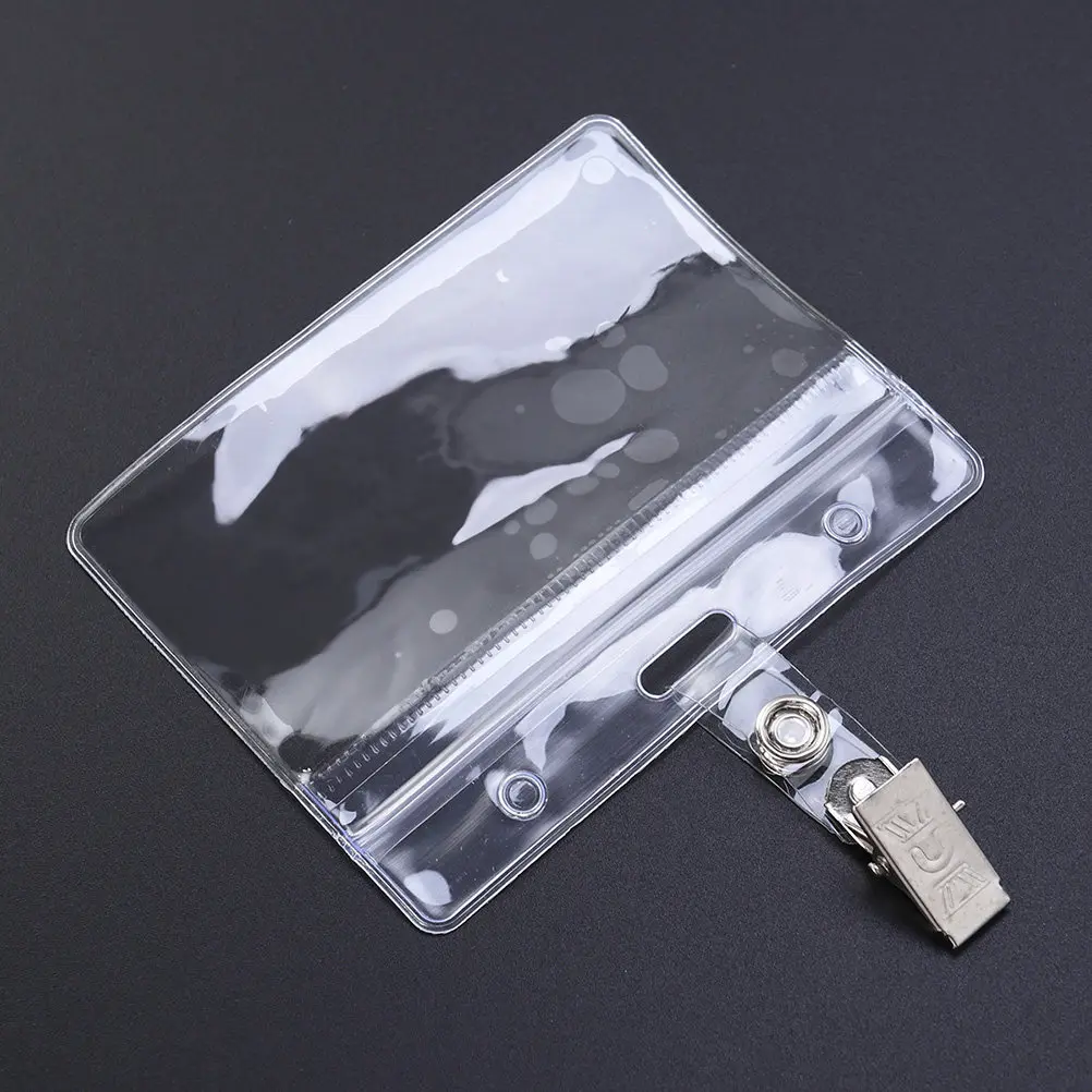 100Pcs Premium Plastic Waterproof Horizontal Badge Holder Transparent Case Soft Touch Weather Resistant for Name Badge Id Card
100Pcs Premium Plastic Waterproof Horizontal Badge Holder Transparent Case Soft Touch Weather Resistant for Name Badge Id Card