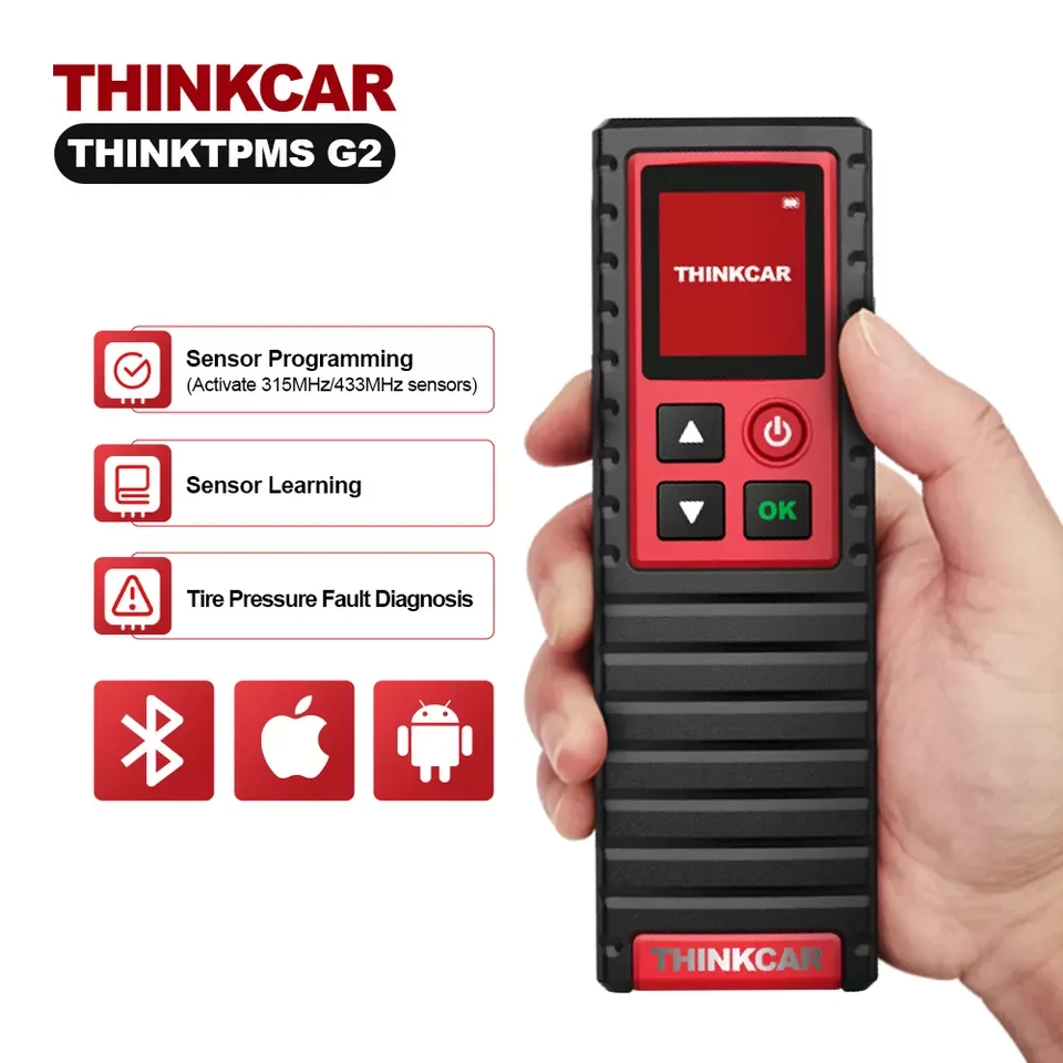 THINKTPMS G2 TPMS Universal Car Tire Pressure Inspection Tool 315MHz 433MHz Diagnosis Sensor Programming
THINKTPMS G2 TPMS Universal Car Tire Pressure Inspection Tool 315MHz 433MHz Diagnosis Sensor Programming