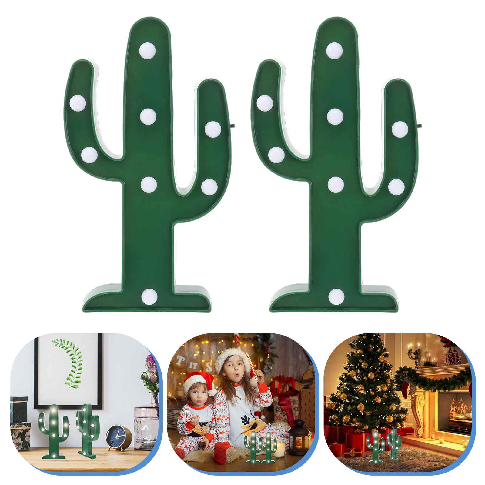 2Pcs Cactus Shaped LED Night Lamp Holiday Decoration Lights Operated Table Party Gifts Bedside Light
2Pcs Cactus Shaped LED Night Lamp Holiday Decoration Lights Operated Table Party Gifts Bedside Light