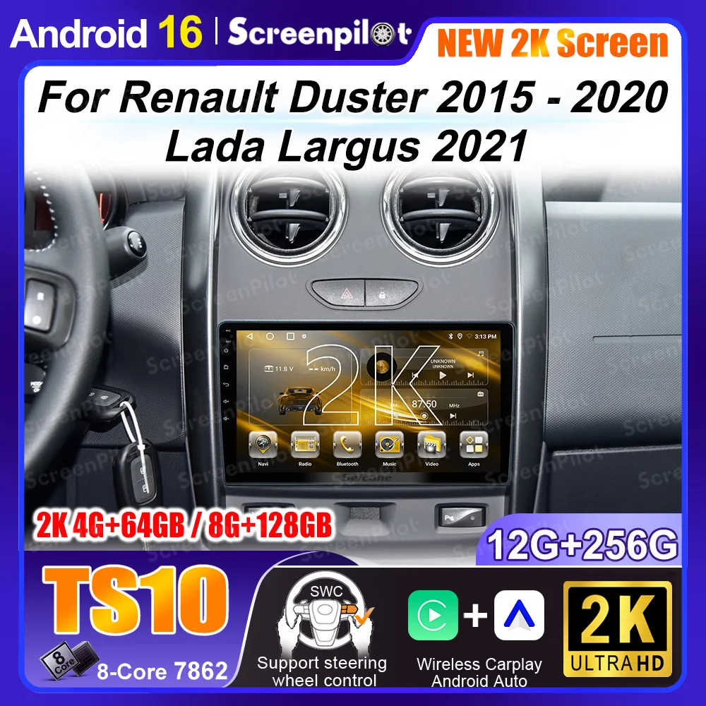 Android 16 For Renault Duster 2015 2016 2017 2018 2019 2020 Lada Largus 2021 Navigation GPS Auto radio 2K DVD Dash Cam HDR
Android 16 For Renault Duster 2015 2016 2017 2018 2019 2020 Lada Largus 2021 Navigation GPS Auto radio 2K DVD Dash Cam HDR