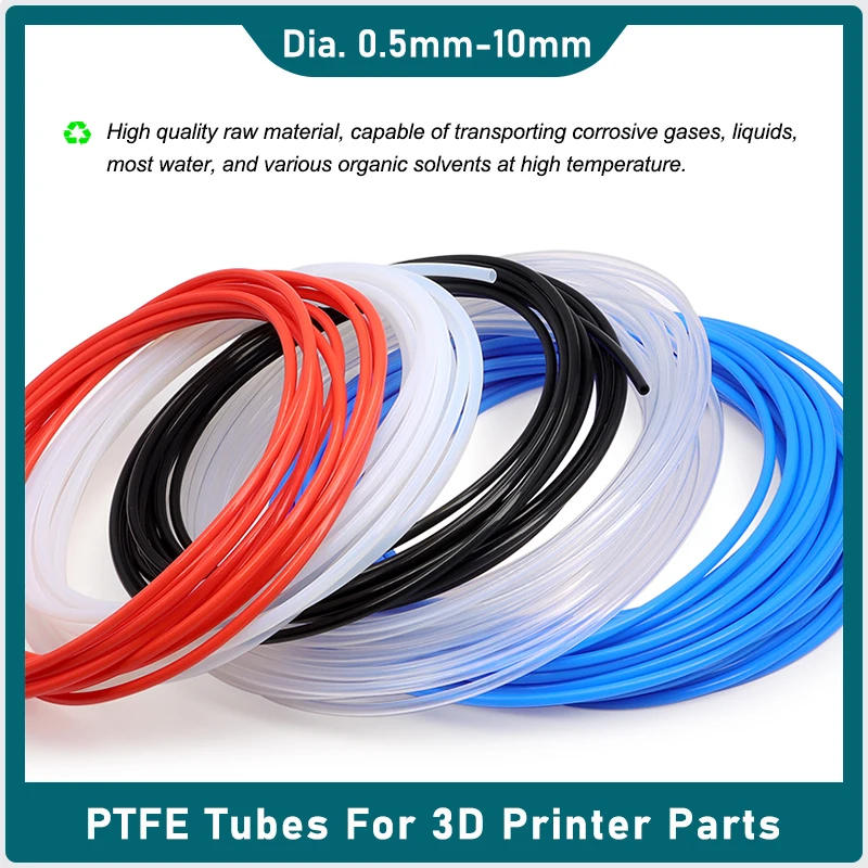 1~10m PTFE Tube FEP Tubing ID 0.5 1 2 2.5 3 4 5 6 7 8 10mm F46 FEP PTFE Insulated Hose Rigid Pipe 600V 3KV For 3D Printer Parts
1~10m PTFE Tube FEP Tubing ID 0.5 1 2 2.5 3 4 5 6 7 8 10mm F46 FEP PTFE Insulated Hose Rigid Pipe 600V 3KV For 3D Printer Parts